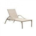Sezlong, Cala, 190 x 76 x 60 cm, aluminiu/ratan, bej