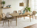 Scaun Chic D Velvet, Signal, 50x43x88 cm, catifea/otel, bej/stejar