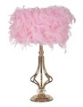 Lampa de masa Tarty, Mauro Ferretti, 1 x E27, 40W, 25x54 cm, fier, roz/alb