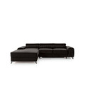 Coltar extensibil stanga 3 locuri ELTAP, LT-05LO, Grayson, 278x205x92 cm, lemn/poliester, gri inchis