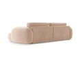 Coltar extensibil reversibil 4 locuri, Tonale, Cosmopolitan Design, 262x149x88 cm, catifea, bej migdala