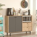 Dulap multifunctional, Locelso, RE2-SA, Stejar / Antracit