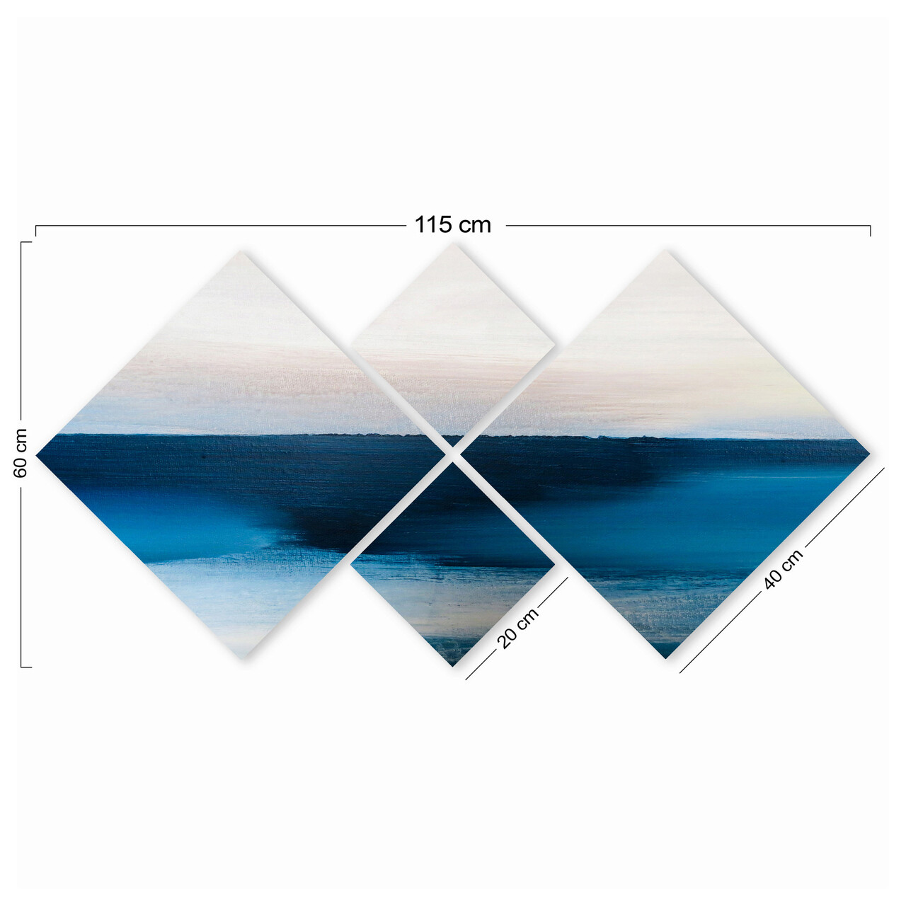 Set 4 tablouri decorative, 4MDF772039342, MDF, Imprimat UV, Multicolor