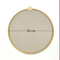 Oglinda decorativa, Neostill, Gold Metal Çerçeve Yuvarlak Ayna A708, 60x60x2.2 cm, Metal, Auriu