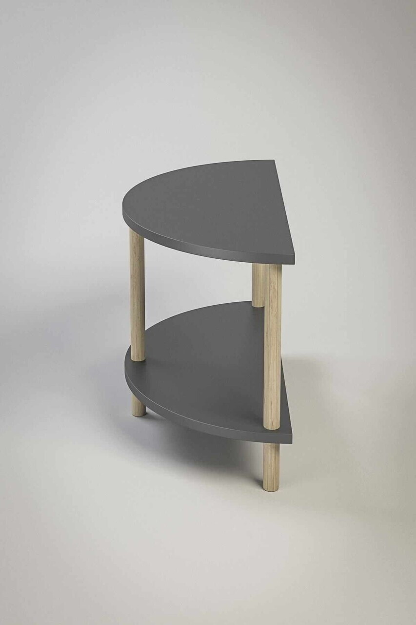 Masuta de cafea, Hanah Home, Peka-0007, 60x42x30 cm, PAL, Antracit — imaginea 4