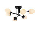 Lustra, Fulgor, 942FLG2136, Metal, Negru / Crem