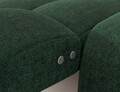 Coltar extensibil dreapta 3 locuri ELTAP, Ceedro, 283x165x98 cm, lemn/poliester, verde inchis