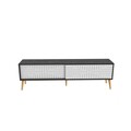 Comoda TV, Zena Home, Riso, Alb/Negru