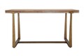 Masa dining Ankara, Mauro Ferretti, 150x90x78 cm, MDF/fier, maro/auriu