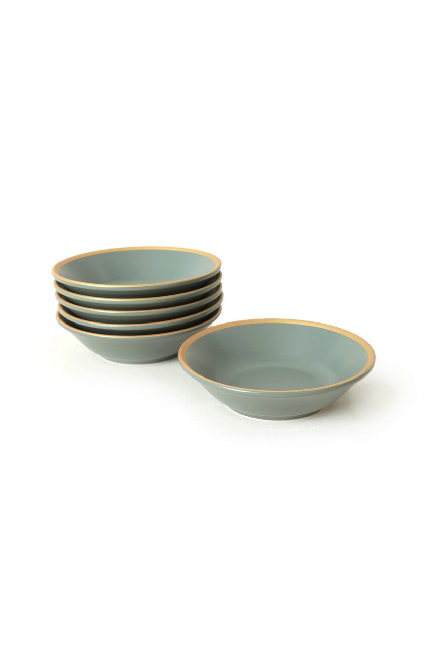 Set farfurii, Keramika, 275KRM1878, Ceramica , Nu absoarbe apa, Verde - 1 | YEO