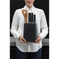 Suport pentru cutite si ustensile, Brabantia, Profile, 19x9.3x23 cm, plastic, gri inchis
