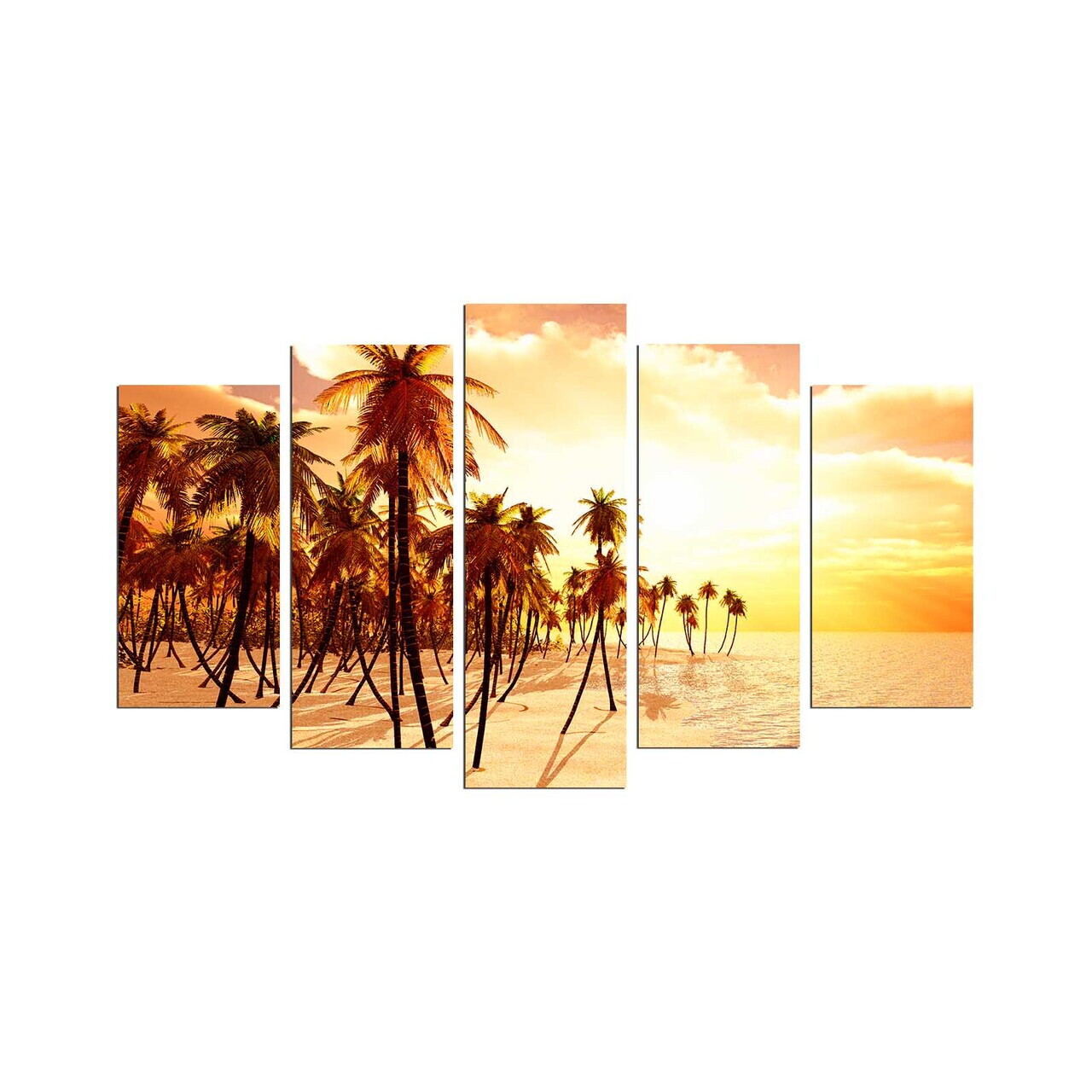 Tablou decorativ MDF, 5PMDF-10, 20 x 60 cm, Multicolor — imaginea 2