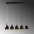 Lustra, Opviq, 892OPV1647, Metal, Negru/Nichel