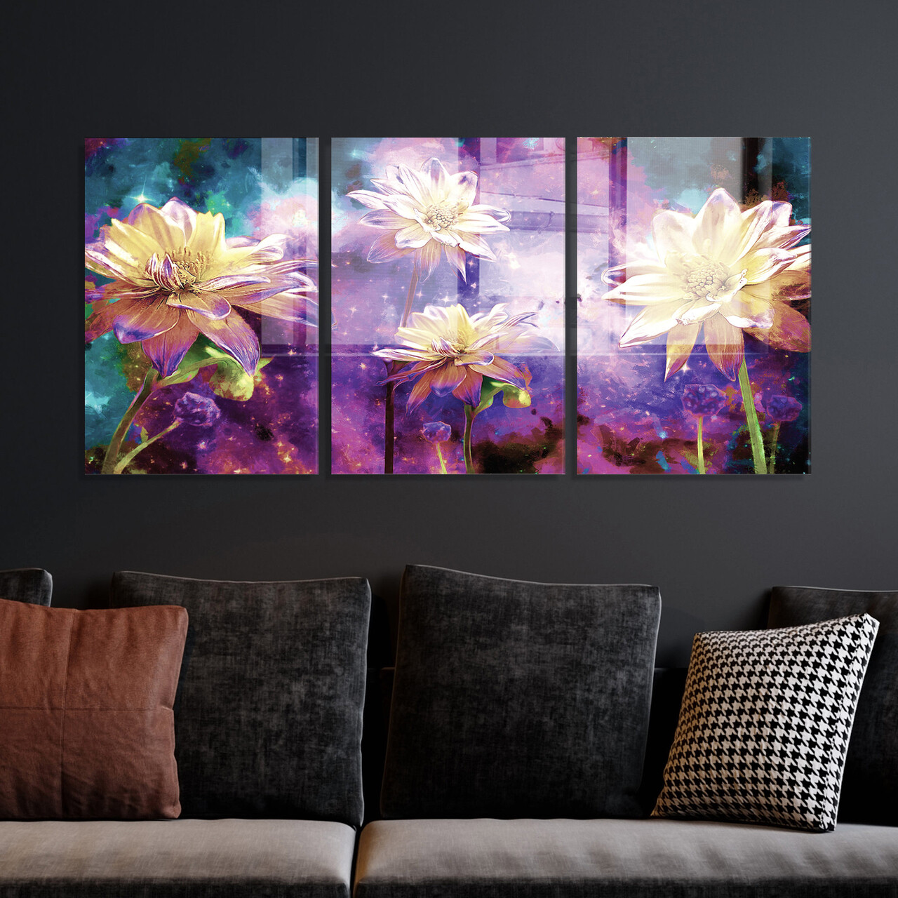 Set 3 tablouri decorative, 2052, 50 x 70 cm, 3 piese, Multicolor - view 2