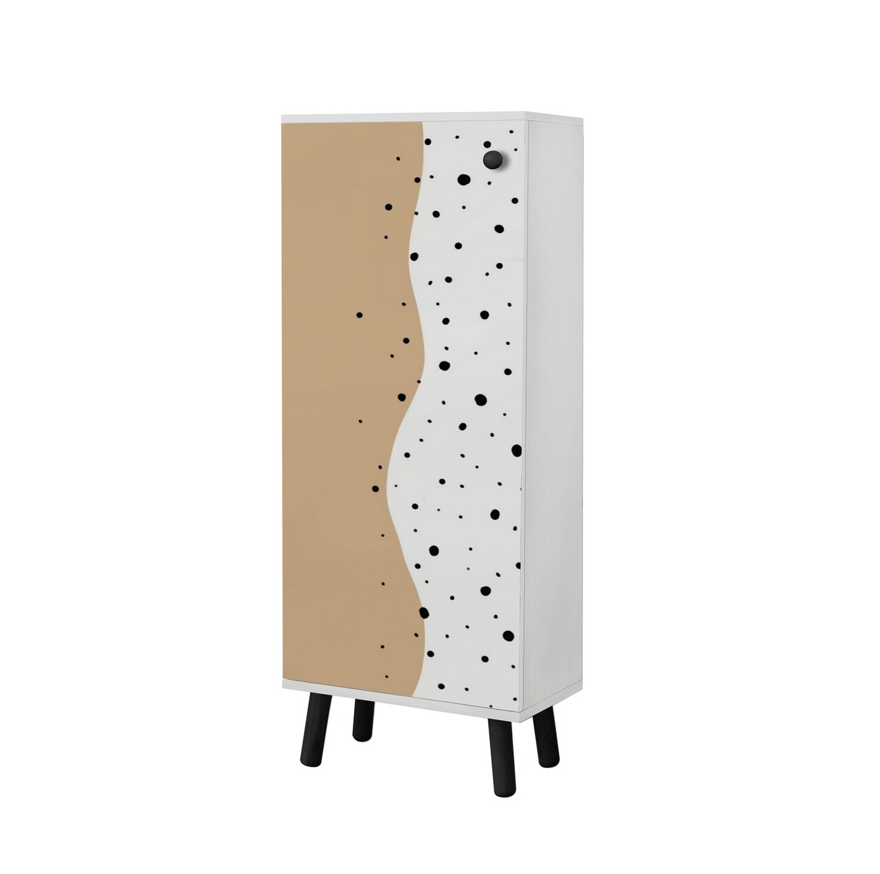 Pantofar, Vella, Vegas, 50x135x38 cm, PAL, Alb/Negru - 2 | YEO