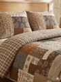 Lenjerie de pat dubla Patchwork, Homla, 160x200 cm, 3 piese, bumbac, multicolor