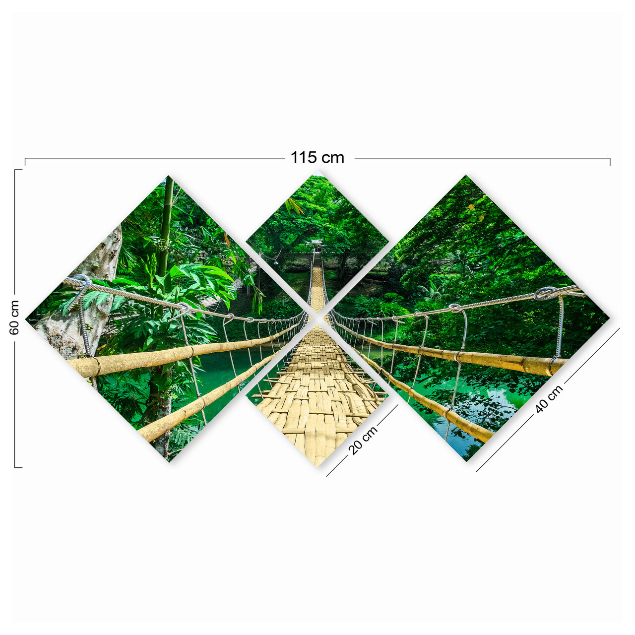 Set 4 tablouri decorative, 4MDF458089186, MDF, Imprimat UV, Multicolor