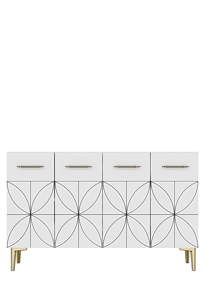 Consola, Hanah Home, Eliz 120, 120x75x32 cm, Alb — imaginea 5