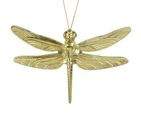 Glob Dragonfly, Decoris, 1x13.5x10 cm, plastic, auriu