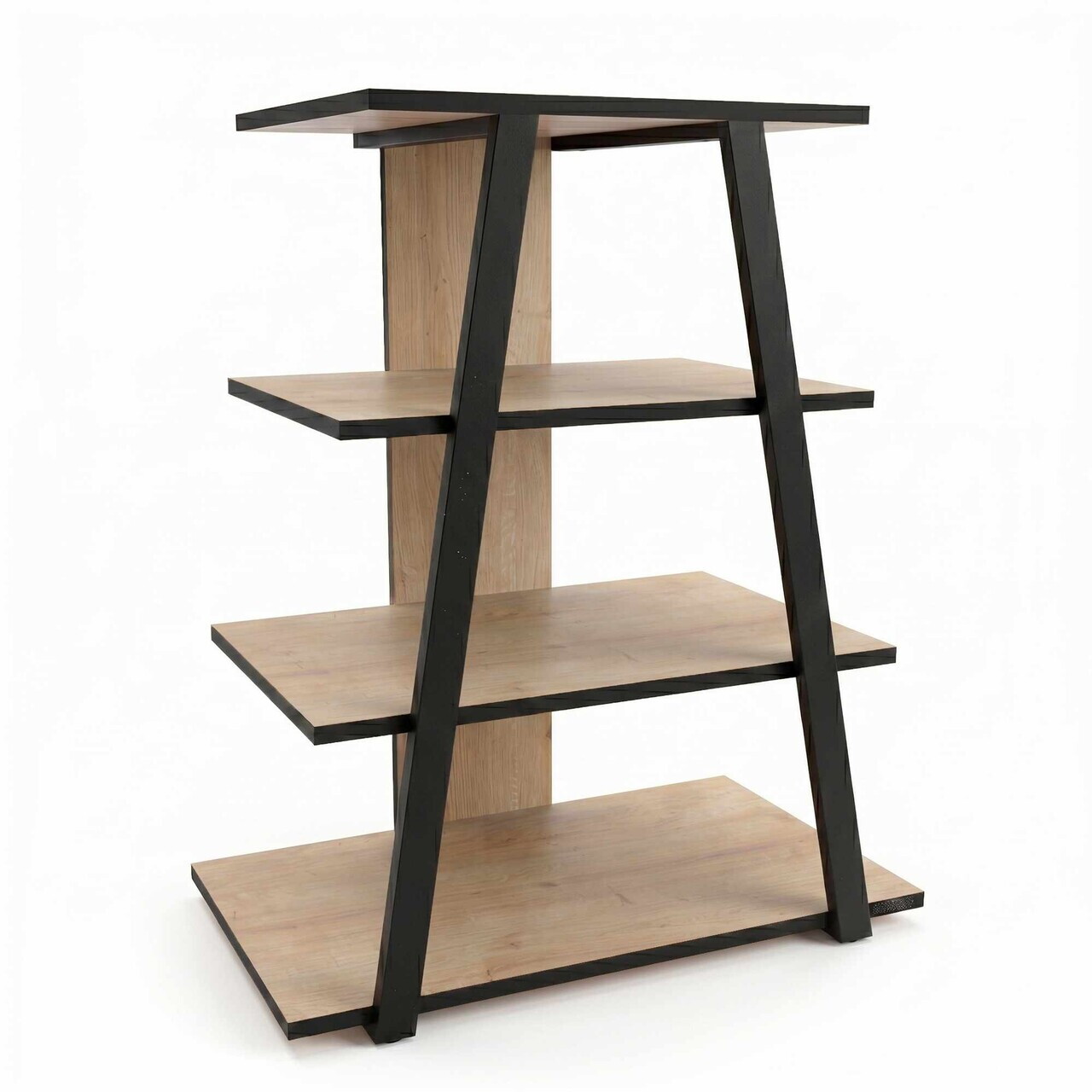 Comoda TV, Hanah Home, Lyno, 70.4x80x40.6 cm, Stejar safir / negru — imaginea 4