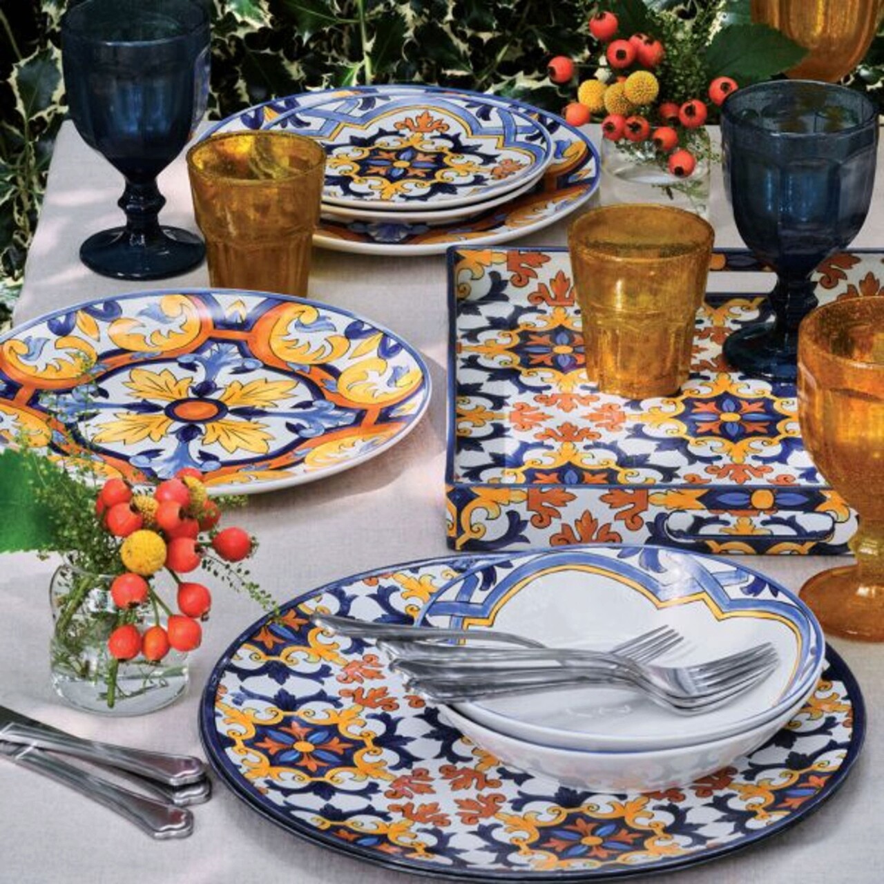Serviciu de masa 18 piese Moon Signoria, Andrea Fontebasso, portelan, multicolor - 2 | YEO