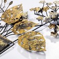 Decoratiune de perete, Flowers in Pots, Metal, Dimensiune: 47 x 55 cm, Multicolor