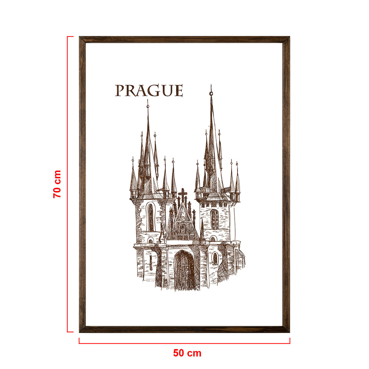 Tablou decorativ, TD064, Lemn, Desenat manual, Natural