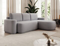 Coltar extensibil dreapta 4 locuri ELTAP, Aurumm, 285x180x92 cm, lemn/poliester, gri inchis