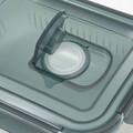 Caserola cu capac Remmie, Homla, 370 ml, sticla/plastic, transparent/turcoaz