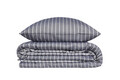Set cuvertura matlasata dubla Bamboo, Bamboo - Blue, Cotton Box, 60% bumbac satinat/40% bambus