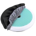 Perna pivotanta ortopedica, Maximex, Swivel Gel, 42 x 42 x 5 cm, poliester, alb/negru