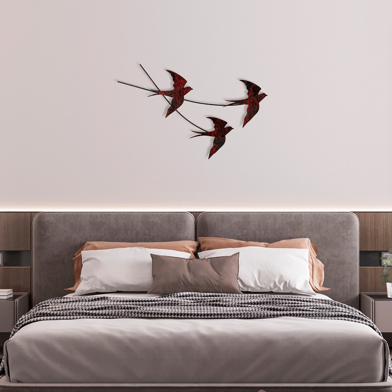 Decoratiune de perete, Wallow, Dimensiune: 42 x 70 cm, Multicolor - view 3