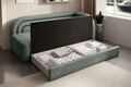 Canapea extensibila brat dreapta 3 locuri, ELTAP, Fabillo, 223x86x80 cm, lemn/poliester, verde