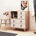 Dulap, Mod Design, Witlof, 70x88.6x40 cm, Stejar / Alb