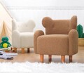 Fotoliu pentru copii, Fluffe, 209FLF1430, Blana artificiala, Alb