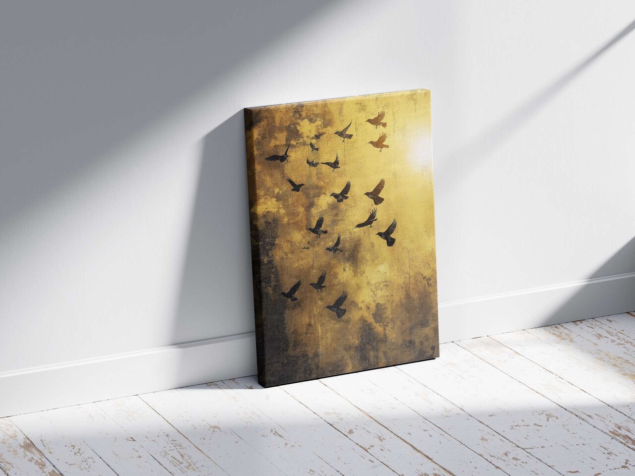 Tablou decorativ, YNS-1017-70 x 100, Lemn, Multicolor - view 3