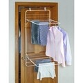 Uscator de haine suspendabil Brezio, iDesign, fixare pe usa, 51x47.5x120.5 cm, otel