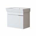 Dulap de baie cu chiuvetă, Hanah Home, Likya 59, 59x54x38.6 cm, PAL, Alb
