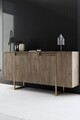 Consola, Bexley, Luxe, 160x35x80 cm, PAL, Nuc / Aur