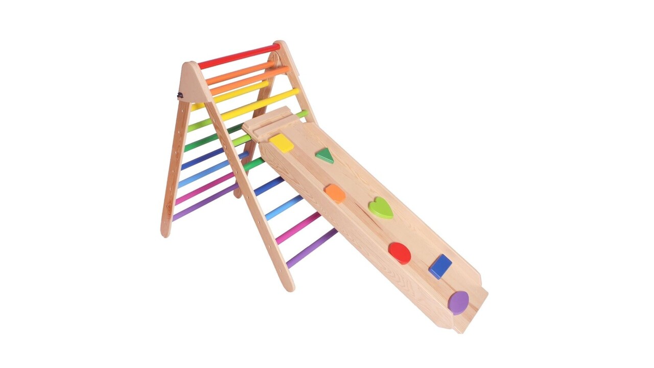 Jucarie pentru landou/carucior, Hanah Home, Stairs and Ramp, Multicolor - view 3