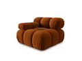 Modul stanga pentru canapea, 1 loc, Bellis-51, Micadoni Home, 94x94x70 cm, catifea, teracota