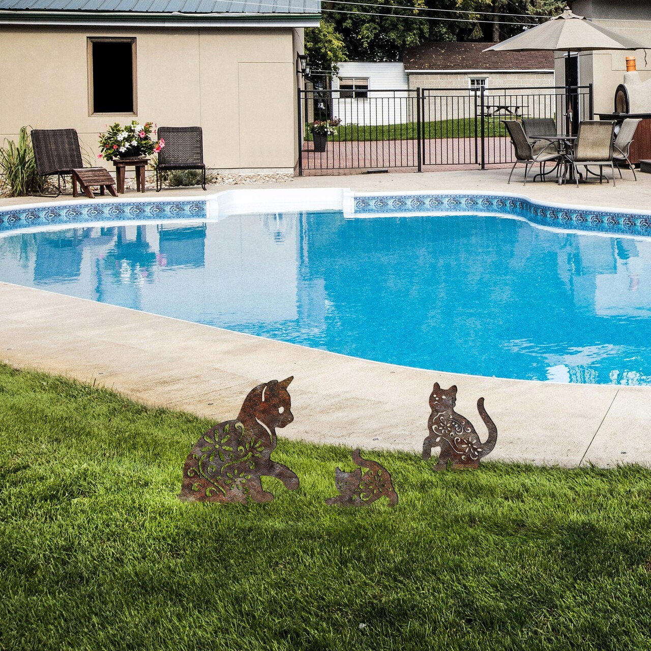 Obiect decorativ de grădină, Fam 09, Maro antichizat - imagine 2