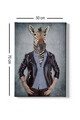 Tablou decorativ, Kanvas Tablo (50 x 70), Canvas, Lemn, Multicolor