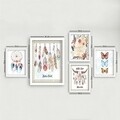 Set 5 tablouri decorative, SET_116, Lulu, 24x29 cm/34x44 cm, plastic