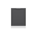 Dulap pentru bucatarie, Hanah Home, Minar, 60x87x58 cm, Alb / Antracit