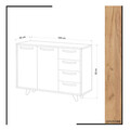 Pantofar, Mod Design, ZEA, 100x82x35 cm, Stejar / Galben