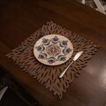 Set suporturi pentru farfurie, Payna, 790PYN1135, Lemn , Produs lucrat manual, Wenge