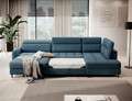 Coltar extensibil stanga 4 locuri ELTAP, LT-40TOS, Berrto, 306x165x100 cm, lemn/poliester, albastru