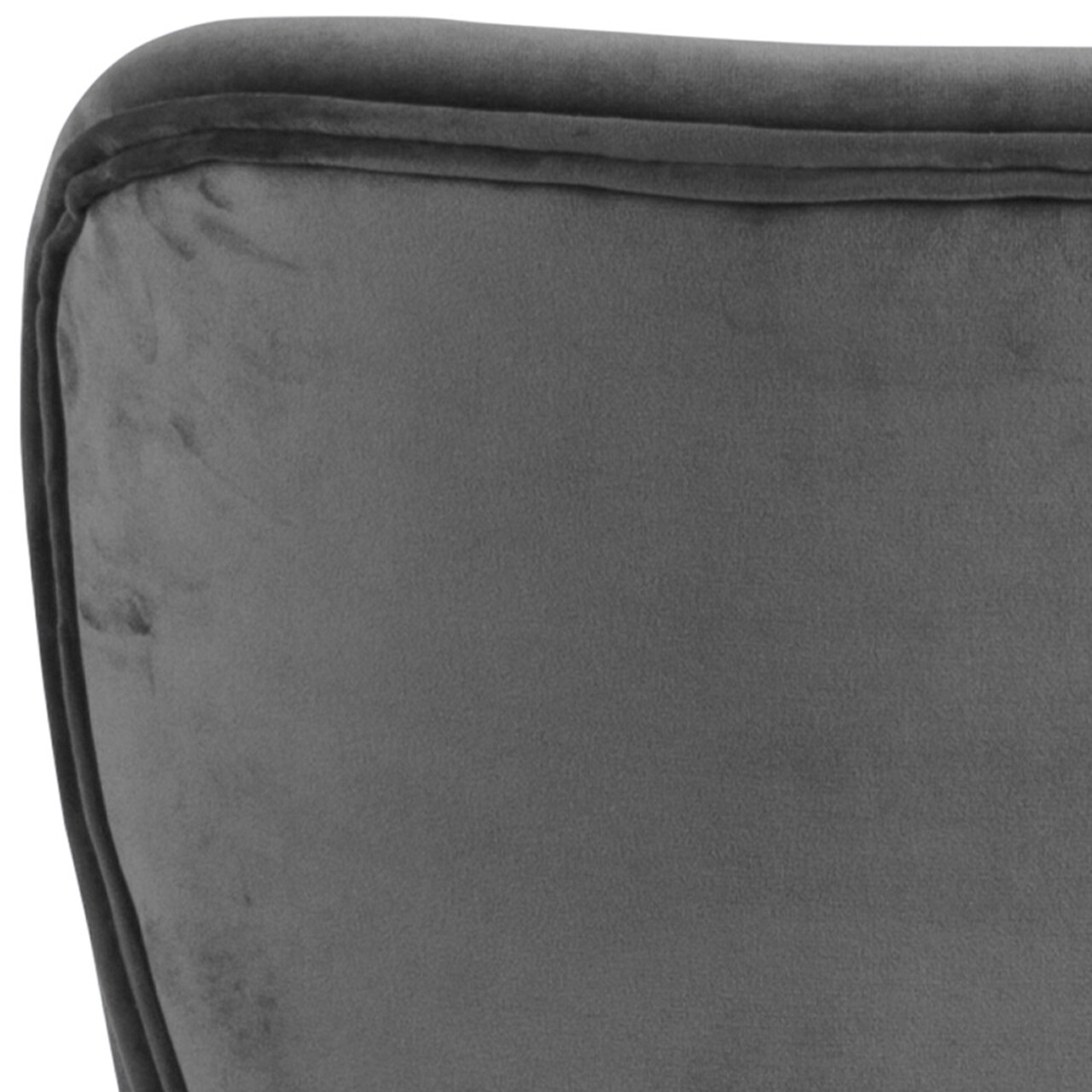 Scaun Batilda -A1, Actona, 47x53x82.5 cm, catifea/lemn de cauciuc, gri inchis - view 8