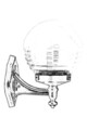 Lampa de exterior, Avonni, 685AVN1172, Plastic ABS, Negru